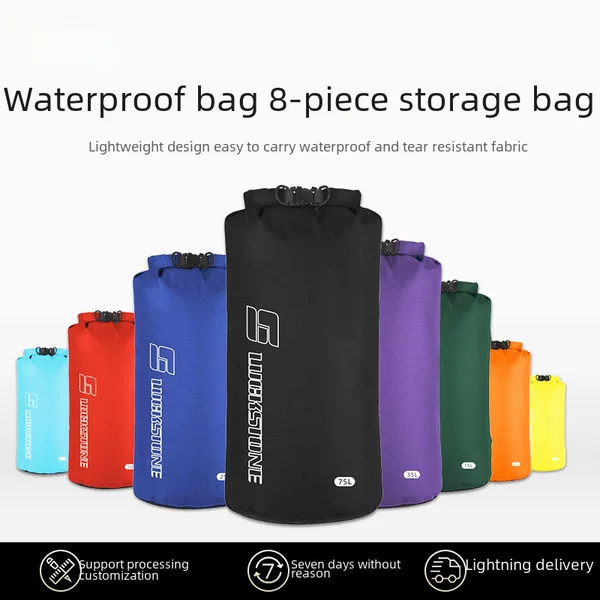Outdoor camping mobile phone waterproof bag fitness tent camping waterproof bucket bag storage bag supplies Sports wholesale