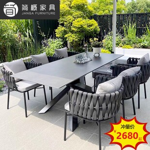 High-End Outdoor Courtyard Tables and Chairs, Villa B&B Garden Balcony Rattan Chairs, Open-Air Restaurant Tables and Chairs, Outdoor Leisure Furniture