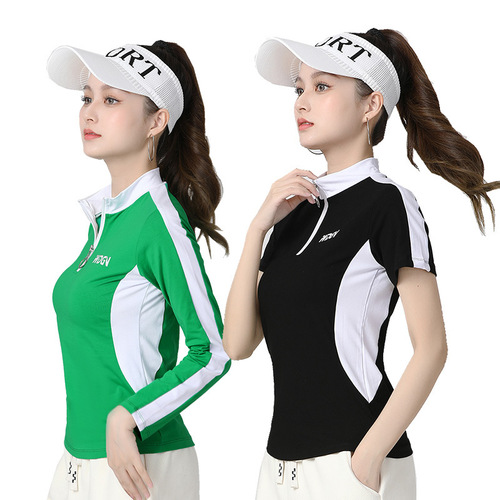  New Zipper Long-Sleeve Roman Cotton Running Sporty Casual Top
