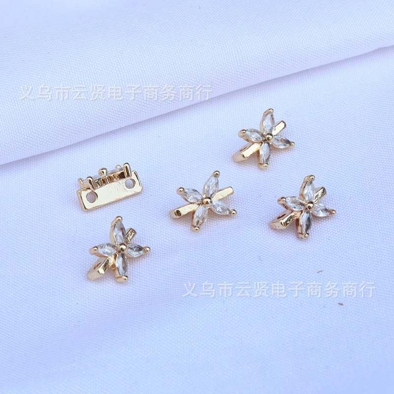 Four-petal flower style (diameter 8mm)
