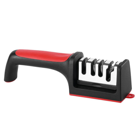 Cross-border three-stage knife sharpener grindstone manual quick sharpener kitchen household multifunctional four-stage knife sharpener