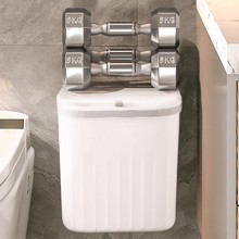 垃圾桶家用壁挂化妆室厕所带盖子卫生桶2023新款桶放纸桶夹缝