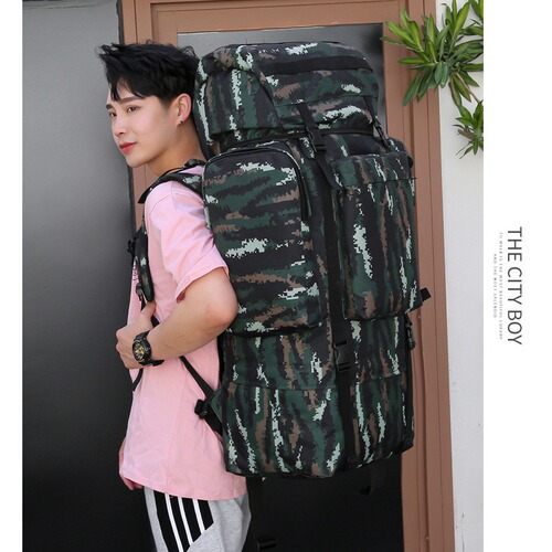 115L travel backpack large capacity outdoor hiking pack emergency tactical military backpack soldier enthusiast double shoulder bag