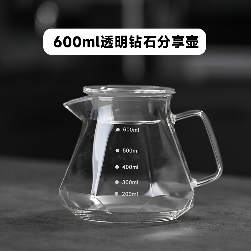 Qianye café obsidiana diamante tipo mano café compartir olla filtro taza nube mano cafetera traje