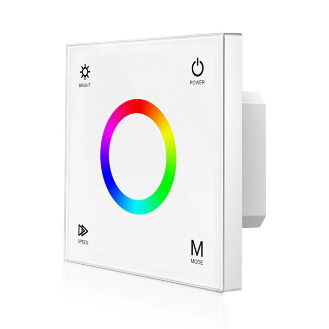 Контроллер кольцевой сенсорной панели RGB T3, 12–24V DC, 3-ходовой * 4A, радиочастотный