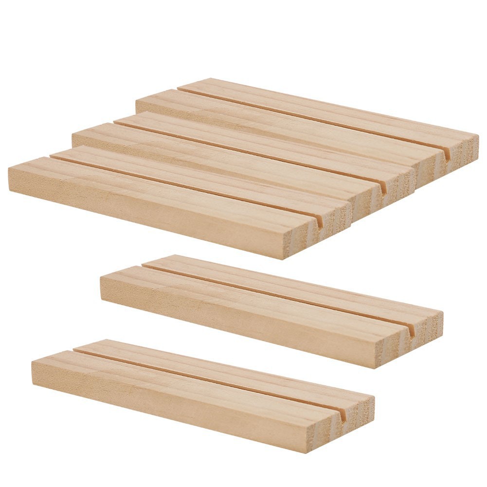 Wooden Crafts Creative Card Holder Notes Photo Holder Home Decoration Wine Counter Ornaments Handmade Message Card