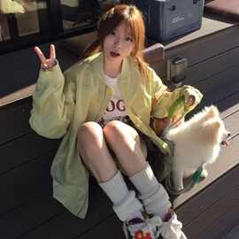 外套女春秋美式感潮牌韩系工装飞行款刺绣棒球服秋季小众夹克设计