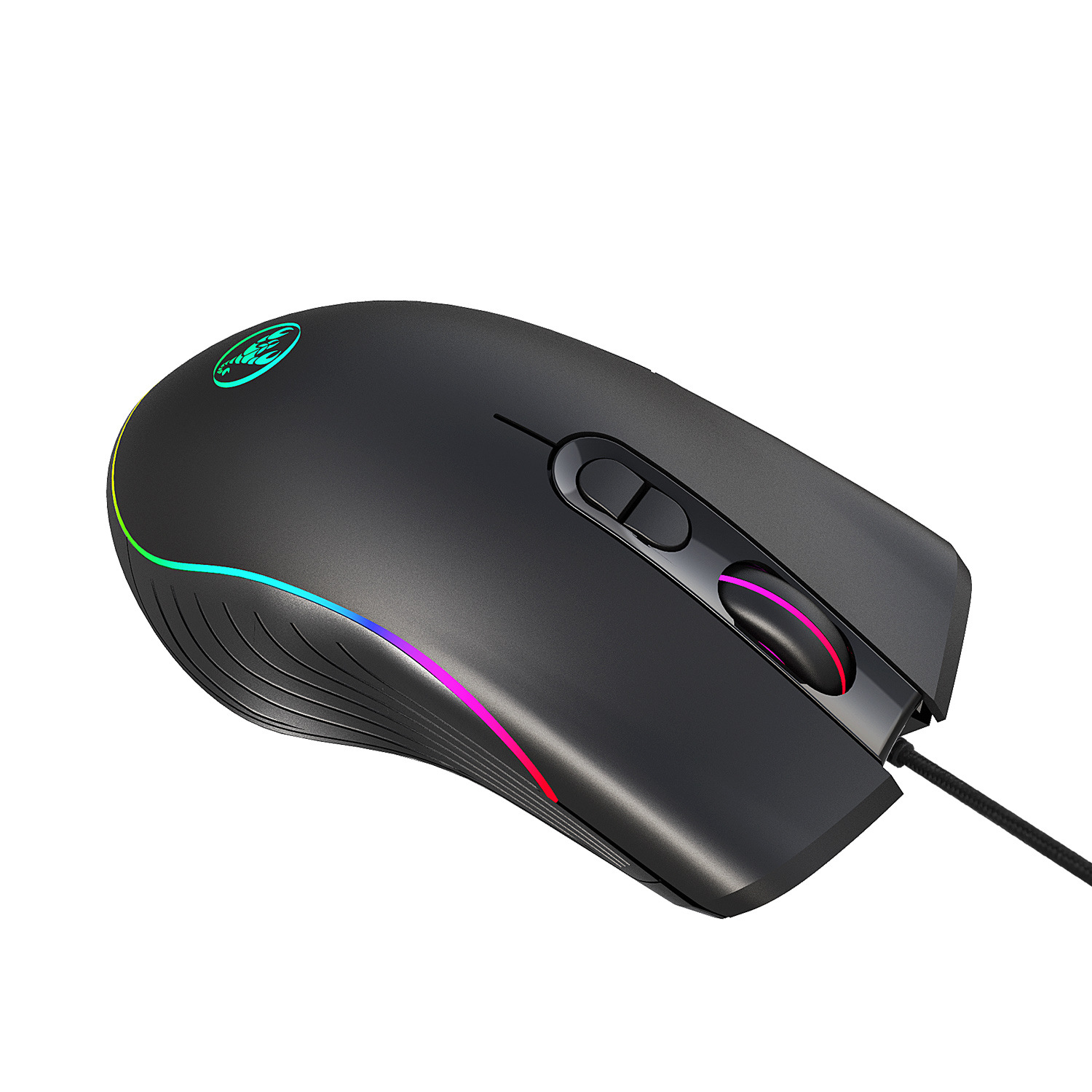 A867 Macro Programming Gaming Mouse RGB Backlight Wired 7-Key Matte Texture Multiple Lighting Modes_voghion.com