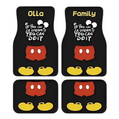 Avtomobil döşəmə paspasları — Mat Wear-resistant in stock - cartoon-car-floor-mats-7-3344cm-two-piece-set