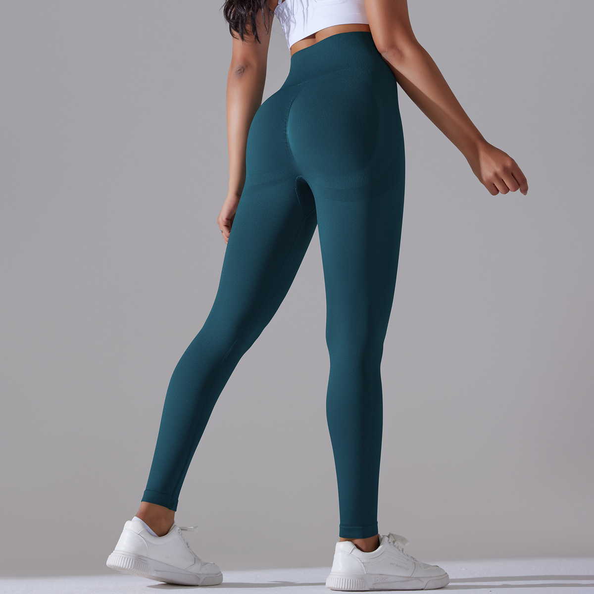 Modern Style Simple Style Solid Color Nylon Cotton Blend Active Bottoms Leggings display picture 68