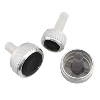 Suitable for Volkswagen air conditioning knob high 4B5 manual heater switch knob modification accessories (Car interior film) - classic-silver