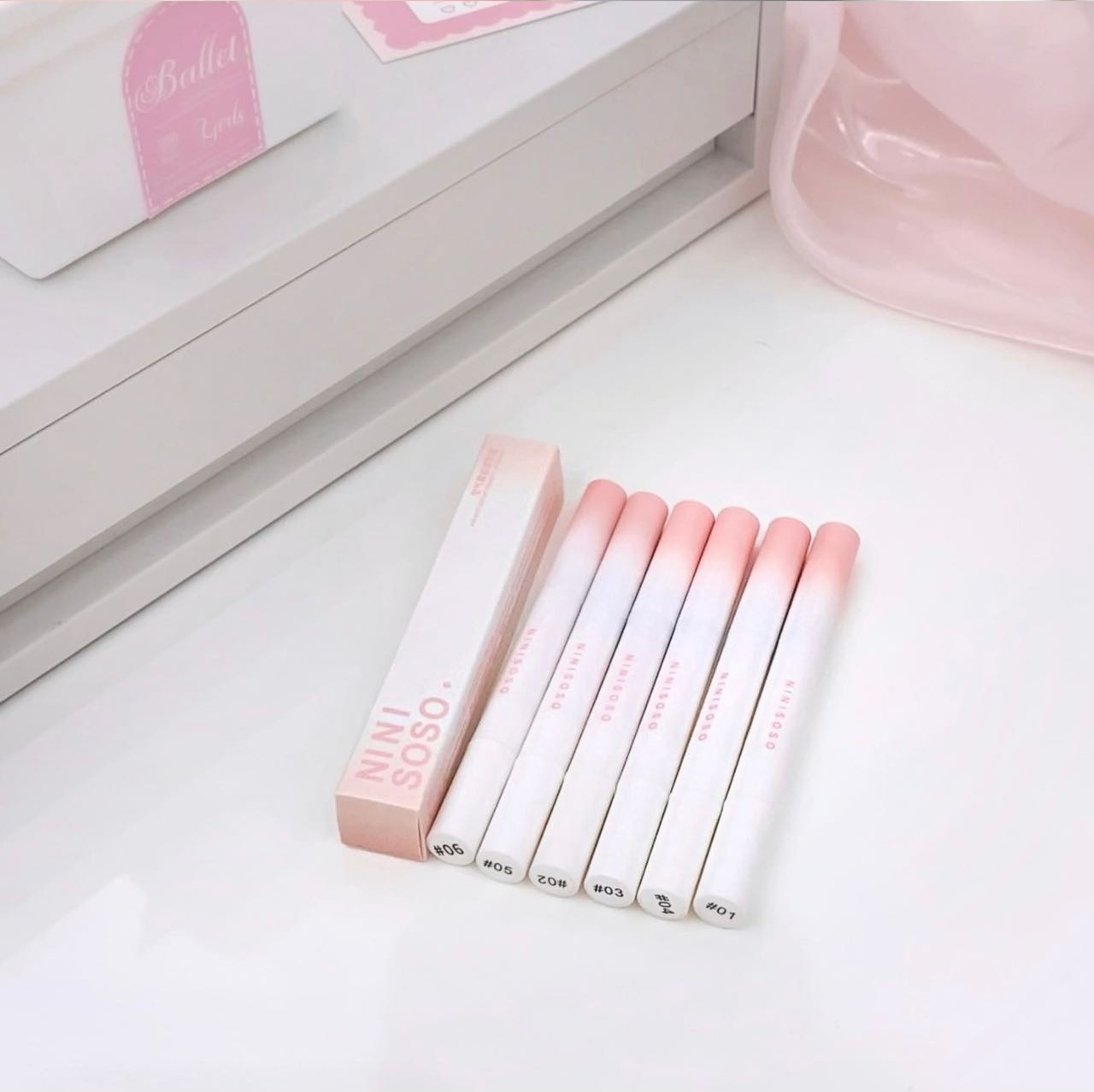 NINISOSO Lip gloss, Lip powder cream, cushion Lip cream, matte non-stick cup, nude lipstick, lip mask, lip mud for whitening undefined