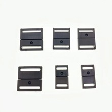 现货供应箱包配件塑料扣对扣 织带证件挂绳吊牌连接卡扣