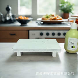 现货木质置物架浴室洗漱用品化妆品收纳架绿植香薰蜡烛底座花盆架