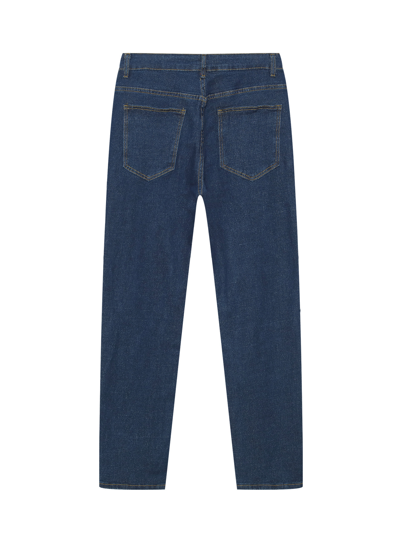 Europa y América Amazon estación independiente de moda de color sólido jeans elásticos de hombre pie pequeño de cintura media jeans de hombre