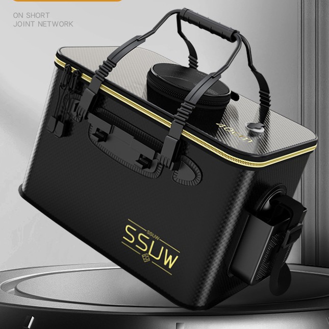 Fishing Bucket Eva Live Fish Bucket Fish Box Fish Protection Bucket Fishing Box Water Bucket Fish Container Fishing Gear Supplies Large Capacity Car-Mounted