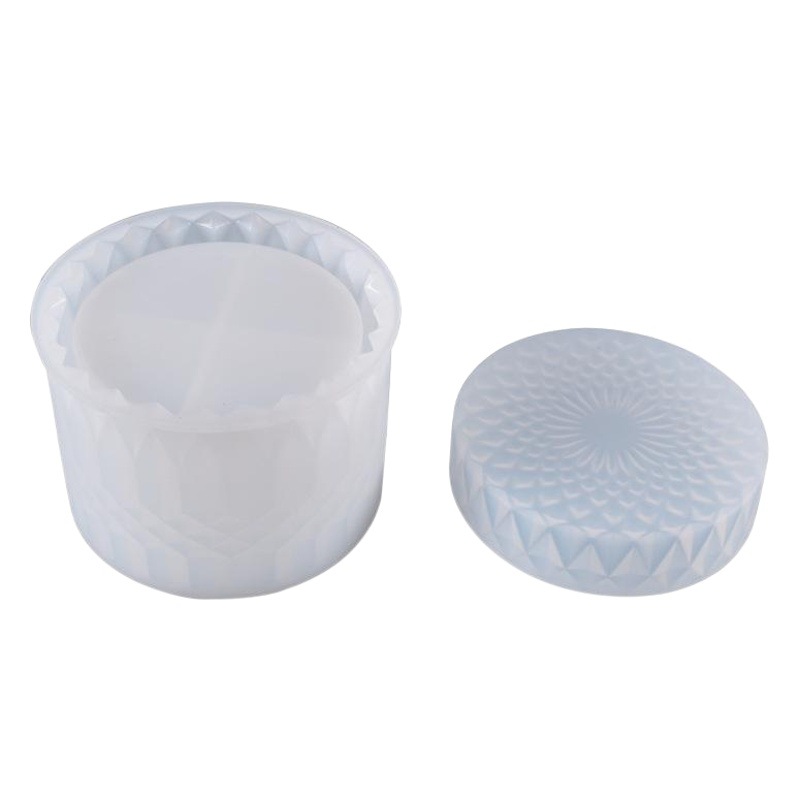 Yu Meiren DIY cristal epoxi molde Mesa decoración de cristal plana tanque de almacenamiento de silicona molde en stock al por mayor