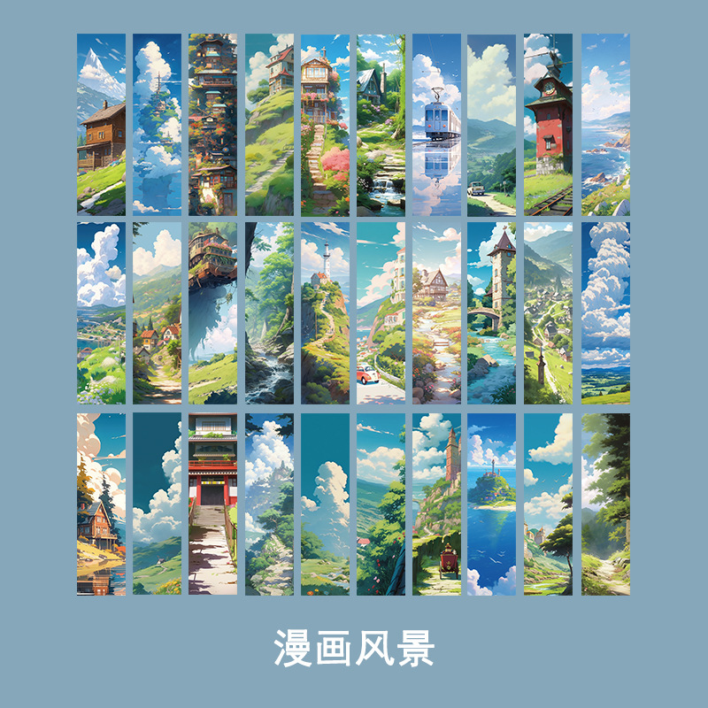 Micro-tinta, una variedad de estilos, marcadores, dibujos animados avanzados, arte antiguo, bricolaje, registros de lectura para estudiantes, marcadores exquisitos en papel