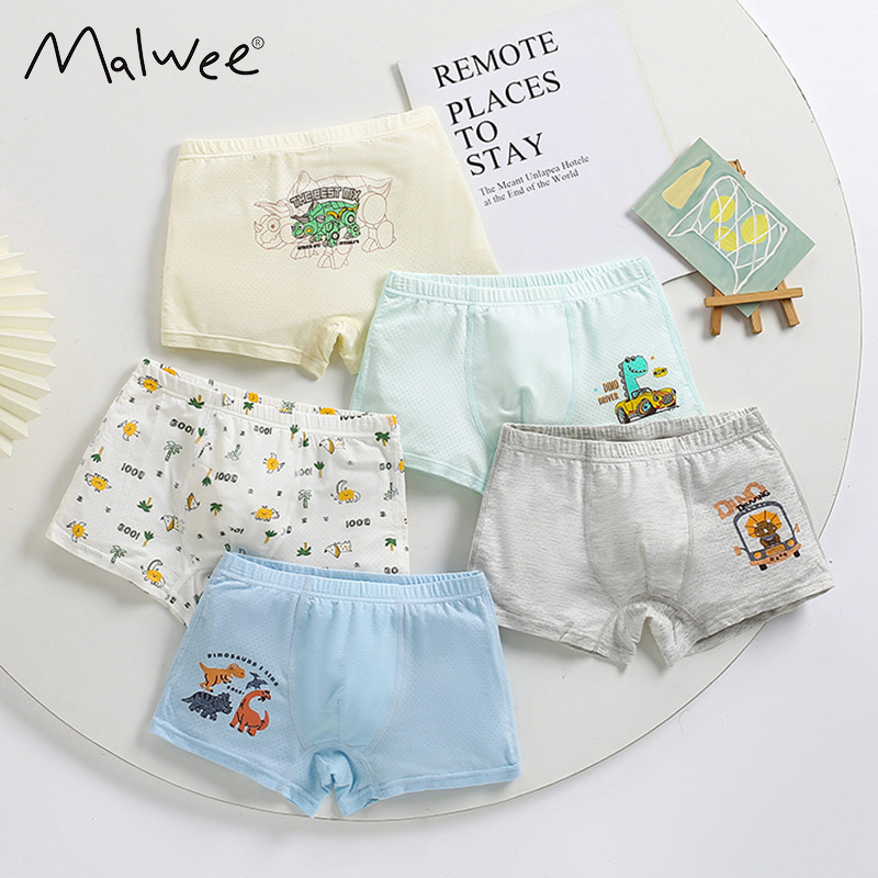 Malwee transfronterizo nueva ropa interior para niños 110 a 170cm cinco algodón de clase A cómodo estilo europeo y americano