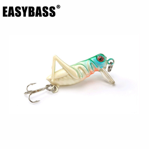 Lure glow minnow insect fake bait freshwater imitation real grasshopper sea fishing locust largemouth bass hook perch wholesale