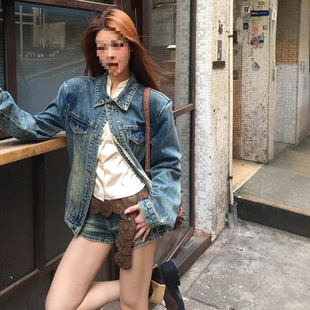ffcheer ��ֱ��� vintage�͹�ţ�����״���Ů�L��ٴ��@�݊A��