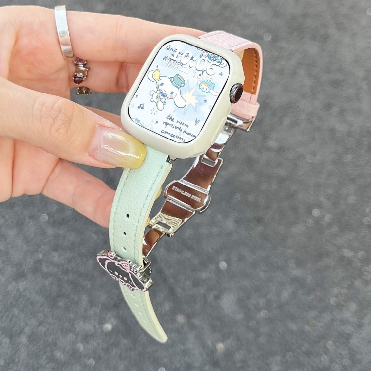 Suitable for Xiaomi Mi Band 9Pro Strap 8Pro New Cute Puppy Leather Wristband Redmi Watch 5 Women 4 Summer