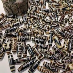 厂家批发台湾工艺天珠牙黄风化包浆文玩收藏手工项链手链【A级】