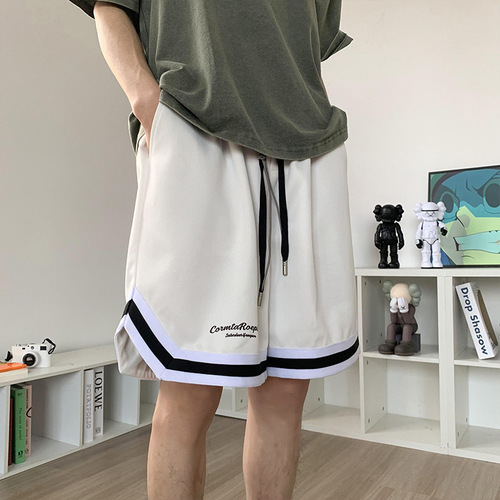 2025 Men's Short Shorts Trendy Summer Thin Five-Finger Riding Pants Fashion Outerwear Loose Basketball Pants Casual Pants
