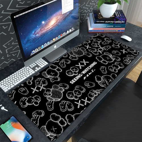 Trendy brand mouse pad oversized internet celebrity Sesame Street large desk pad office desk desk pad computer keyboard pad