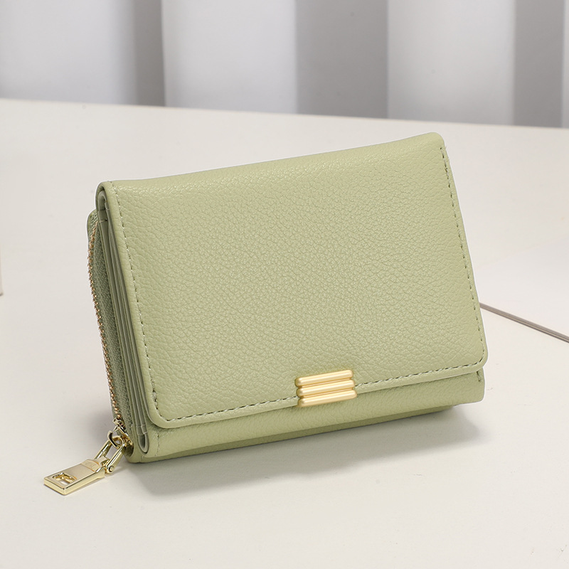 Bolso de mano de mujer nuevo estilo multi-tarjeta en nicho de viento monedero de mujer de color sólido mayorista monedero de mujer sensación alta