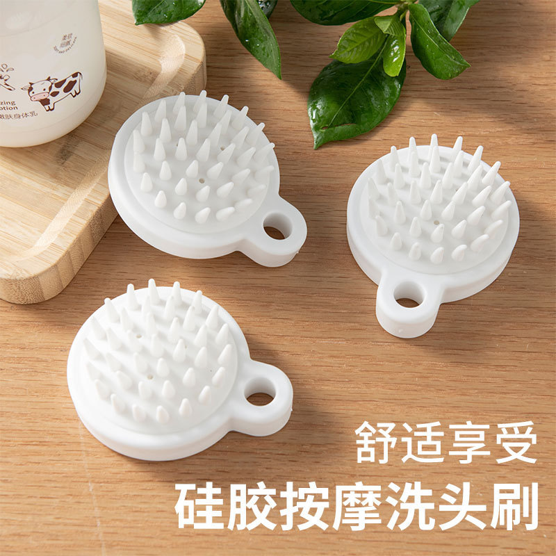 Japanese-style silicone soft hair brush massage tool, head massage hair shampoo comb, anti-dandruff and anti-itch hair brush, head scratcher
