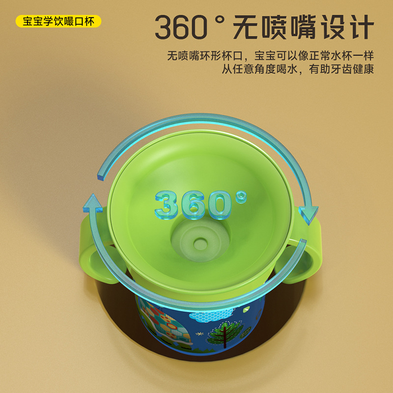 360 grados a prueba de fugas taza mágica taza de bebida para bebés bebé anti-estrangulamiento bebida entrenamiento taza niños bebiendo taza