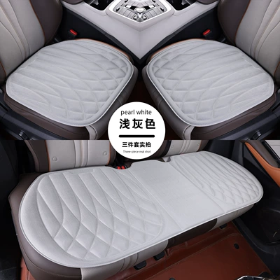 Four Seasons Pad model seaweed fiber car seat cushion - light-gray-heat-pressed-one-piece-full-set-of-five-seats-for-the-car-three-piece-set