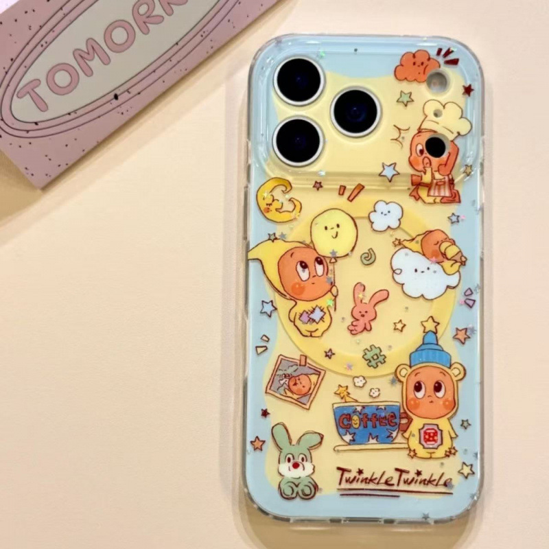 云端气球星星人苹果17promax可爱iphone16/15磁吸14支架手机硬壳|undefined