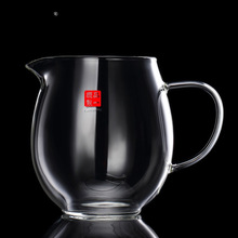 品一恒玻璃公道杯茶漏套装加厚耐热透明泡茶过滤茶海分茶器金王金