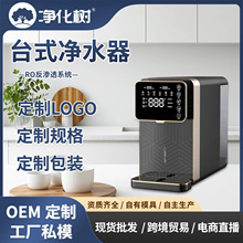 定制免安装台式语音加热一体机RO反渗透纯水净水机净水器直饮家用