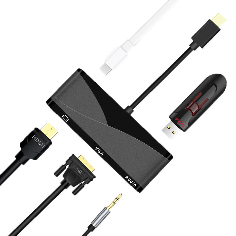 Manufacturers sell docking station 5-in -1 type c to hdmi 4K HD/1080P with audio HUB Manufacturers sell docking station 5-in -1 type c to hdmi 4K HD/1080P with audio HUB