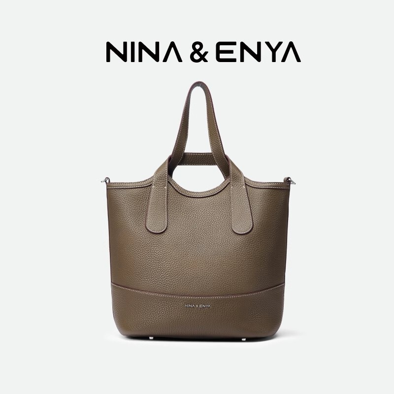 【朱珠同款】NINA ENYA/妮娜恩雅吊篮包菜篮子单肩斜跨包新款女包|undefined