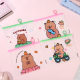 Cartoon Buddha cute kappibala zipper bag jewelry storage self-sealing bag base underwear packaging bag wholesale