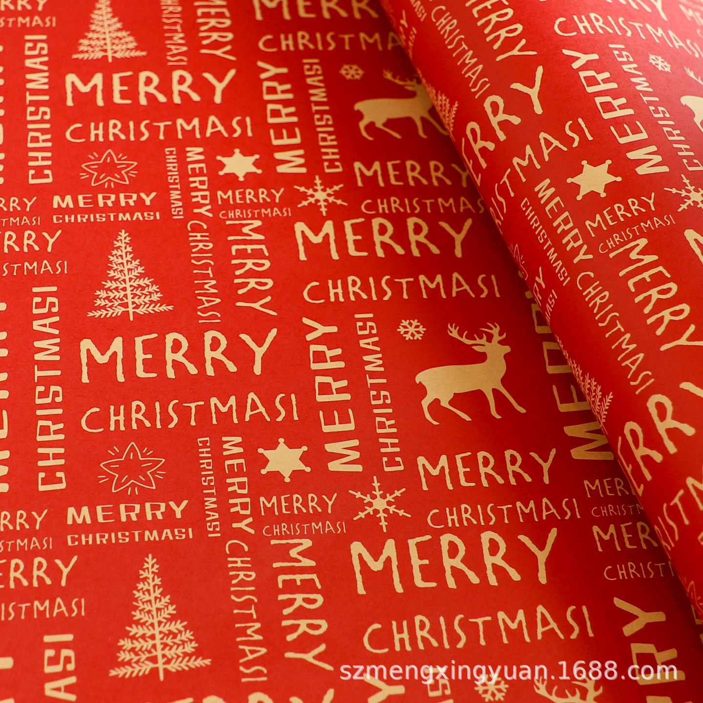 Papel para Envolver Regalos de Navidad de 80g de Papel Impreso, Decorativo para Decoración Navideña y Manualidades DIY