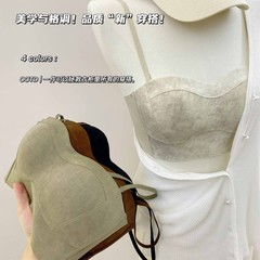 6103扎染魔托杯新款吊带抹胸内衣女小胸聚拢防走光无钢圈薄杯文胸