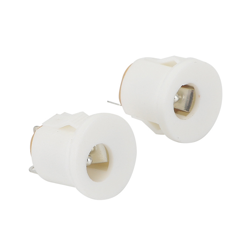 Supply DC plug series 5.5*2.1 power plug DC round socket white card-style plug