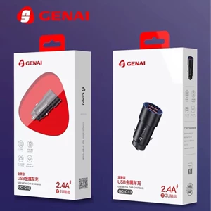 GE na C13 2.4A ikili USB avtomobil şarj cihazı, siqaret alışqanı üçün sürətli şarj