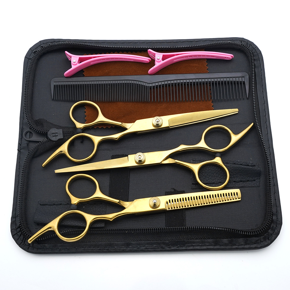 Estilista profesional, tijeras de corte de pelo, corte de pelo, corte de pelo, corte de pelo, corte de dientes fino, juego de corte de belleza con flequillo especial para peluquero