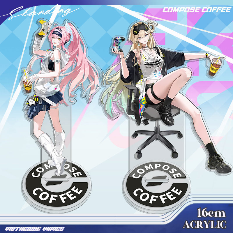 Wuthering Waves Korea Collaboration Coffee Collaboration Amislinna Large Standee Figure with Layered Artwork Exquisite Gift Decoration Wuthering Waves Korea Collaboration Coffee Collaboration Amislinna Large Standee Figure with Layered Artwork Exquisite Gift Decoration