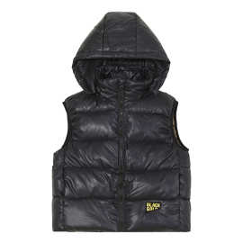 新款黑金马甲加厚分帽设计石墨烯蓄热内里保暖现货直发羽绒棉马甲