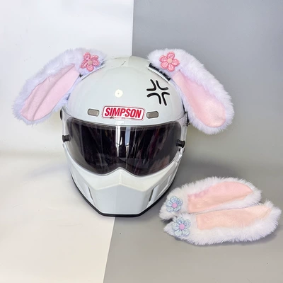 Personalized Rabbit Ear Helmet: Motosiklet dəbilqələri