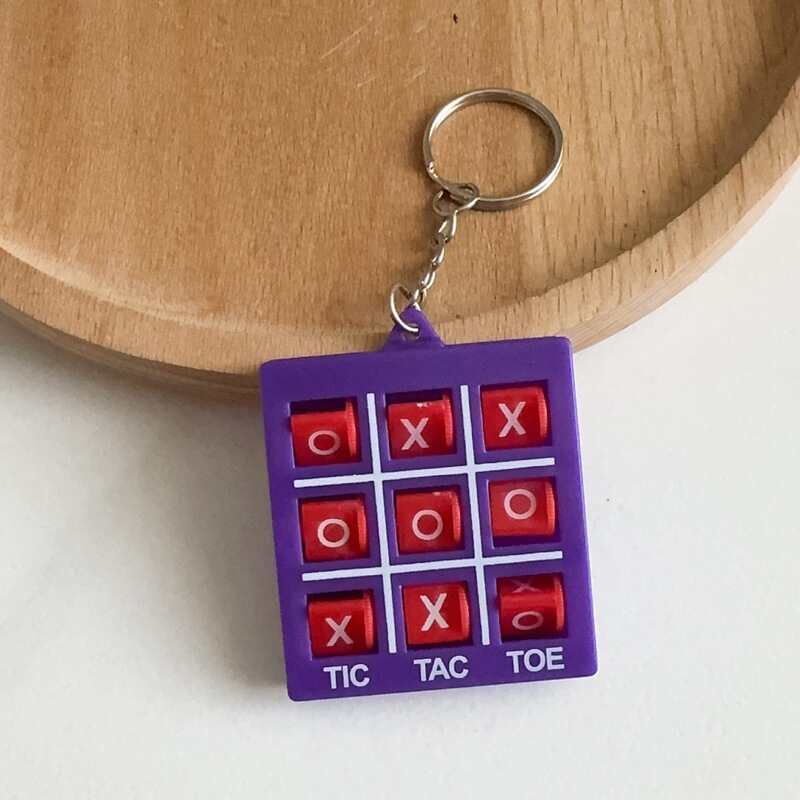 ミニ三目並べ XO キーホルダー付き 2 人用バトルバッグペンダント小学生教育ゲーム子供のおもちゃ|undefined
