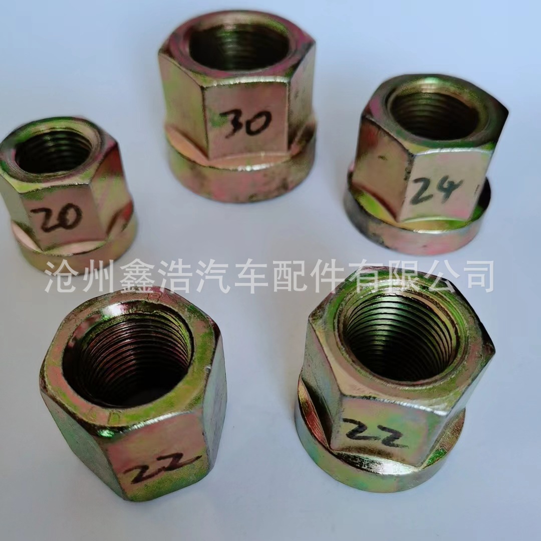 M22法兰面螺母批发 厂家供应镀锌防滑螺母  六角螺母 螺栓配套螺