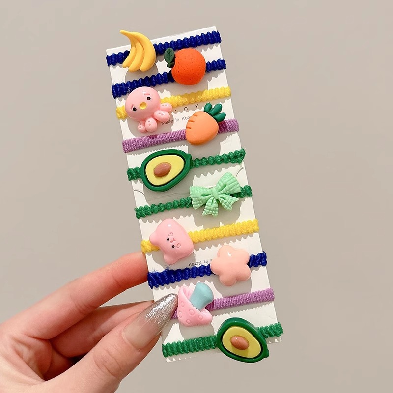 Gomas para el pelo de niños, cintas para el pelo lindas, alta elasticidad, no daña el cabello, bandas elásticas para recoger el pelo, anillos de toalla, gomas para el pelo de bebé, lotes de gomas para el pelo de niños